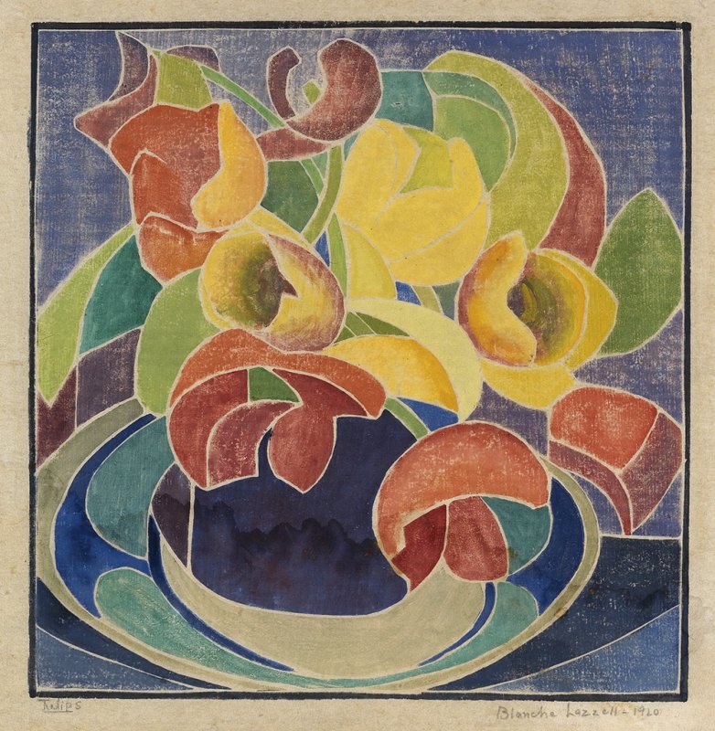 Tulips,1920            Blanche Lazzell