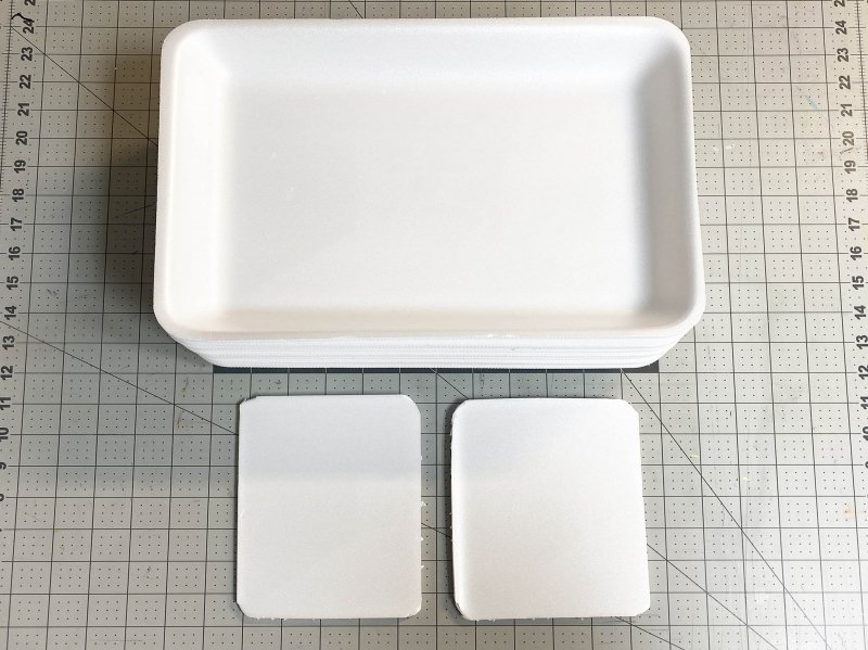 Styrofoam trays